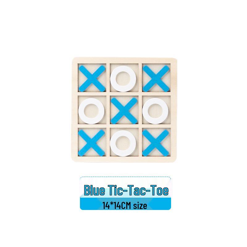 Wooden Tic-Tac-Toe Board Game for Kids: Educational Toy for Early Learning and Logical Thinking Development
