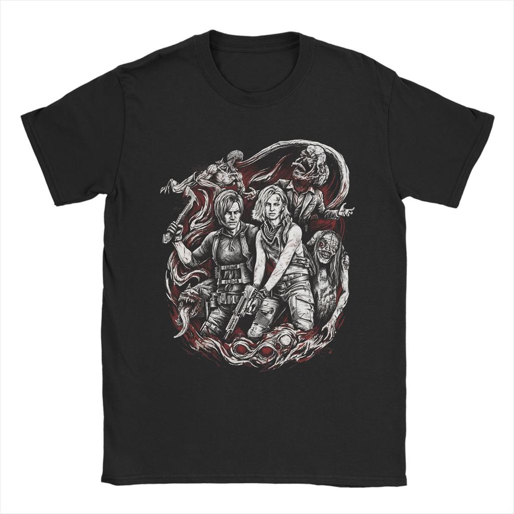 Leon Kennedy RE9 Cotton T Shirt For Adult Summer Y2K Basic T Shirts Comfortable Hip Hop Tee Shirt Oversize Loose Tops