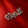 Retro Dragon Totem Brooch Pin for Men's Suits