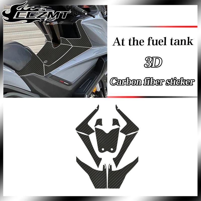 Voor KYMCO AK550 3D 2021 beschermfolie modificatie koolstofvezel printstickers hele auto print waterdicht en krasbestendig
