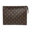 [Pre-Owned] Toiletry Pouch 26 Classic Monogram Canvas And Leather Wash Bag - Very Good #DGPH8U