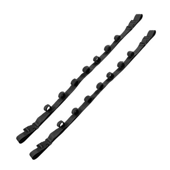 

1 пара Держатель для удочек для автомобиля 7 петель Регулируемый Прочный Автомобиль Внедорожник Грузовик Универсалы Стойка-перевозчик для удочек Ремень чёрный