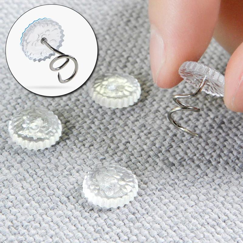 20 PZ Fermo Fissaggio Lenzuolo Trasparente Chiodo a Vite Copri Cuscini Divano Coperte Pinze Supporto Fissaggio Antiscivolo Per Casa