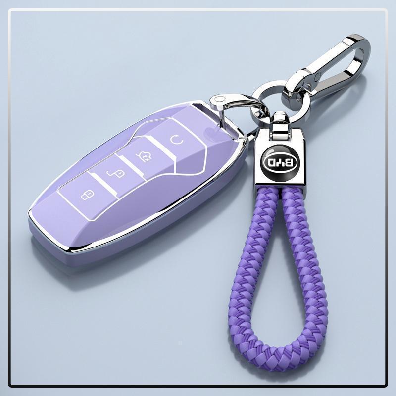 Luxury Personalized Key Case for 2020-2021 Han EV - Full Coverage & Decorative Protection