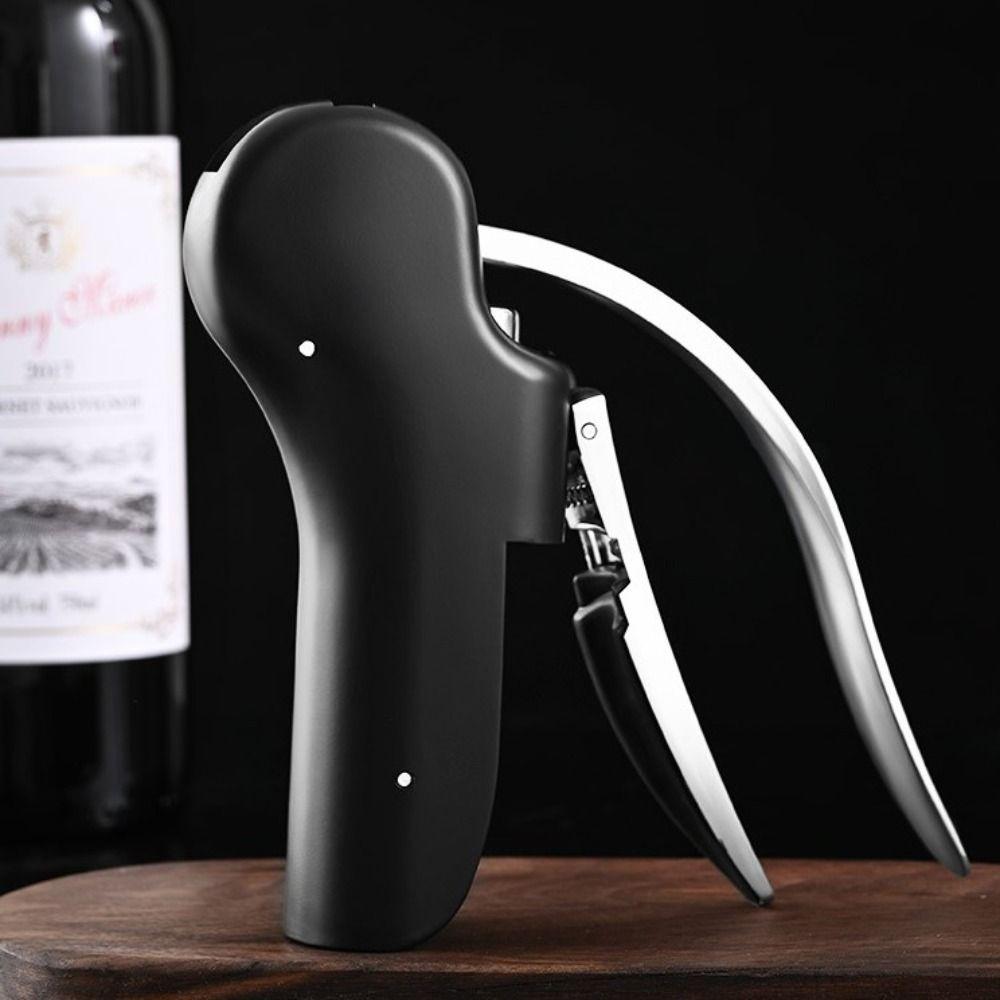 Household Zinc Alloy Corkscrew Cork Drill Manual Labor-saving Bottle Opener Vertical Wine Bottle Lever Party