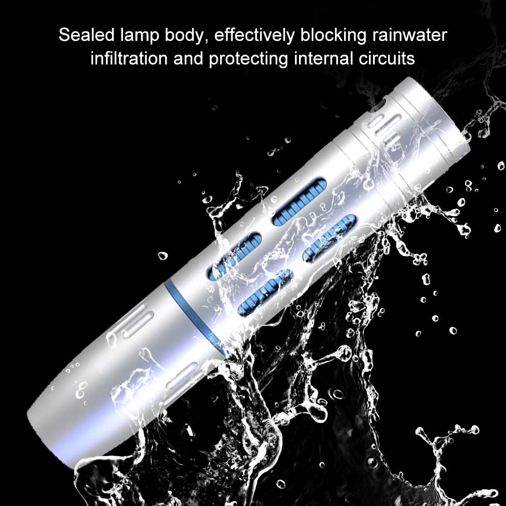 4 LED Light Sources Professional Jade Identification Flashlight 365nm+395nm+Yellow+White Light Torch USB Rechargeable Flashlight