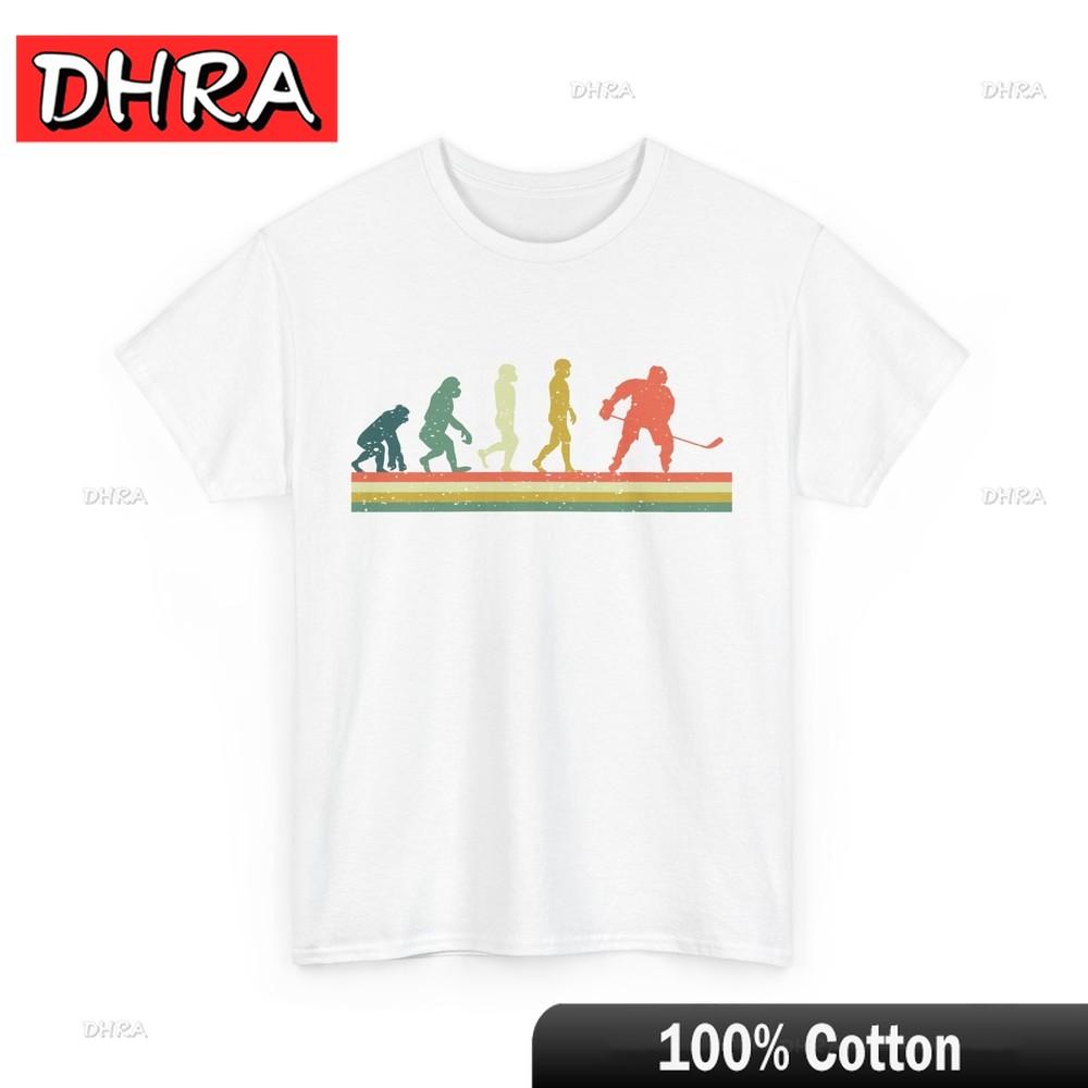 Hockey Player Evolution Shirt Ice Hockey Sports Lovers Women Unisex Vintage Shirt Aesthetic Tshirts Bold Funny Classic Streetwear S