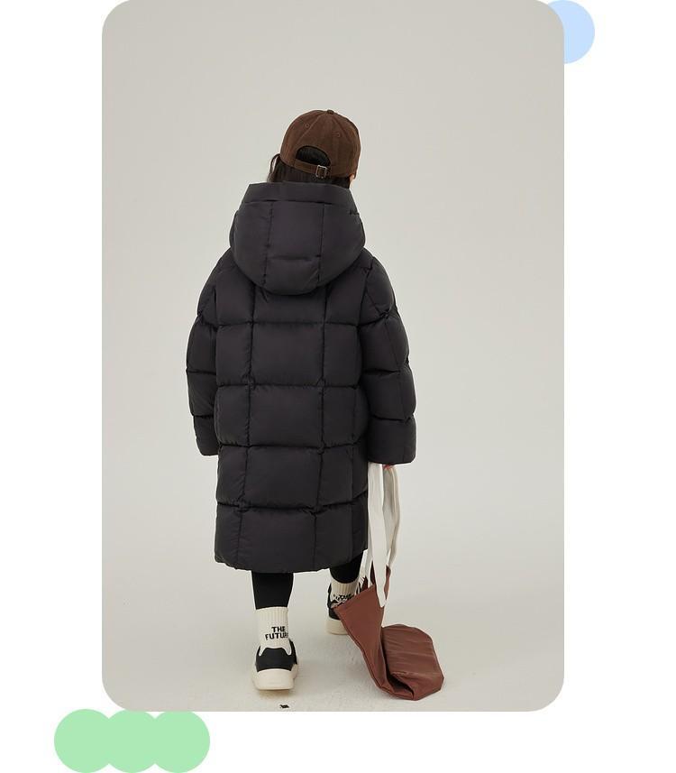 Winter 2025 Kinder Verdickte Baumwolljacke - Warmer Daunenmantel, Koreanischer Stil Lange Mode für Jungen und Mädchen