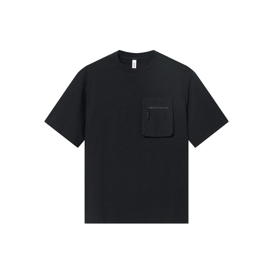 

Reebok Solid Color Sports Casual Short Sleeve T-Shirt Men tops Black 23RCS413M001 XL
