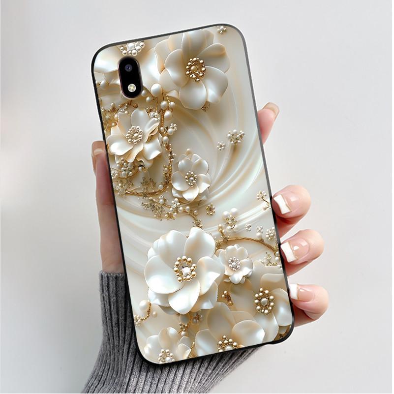 Hülle Für ZTE Blade A3 2020 Handyhülle Schutzhülle Weiches Silikon Schwarz Tpu Ästhetisch Luxus Mode Schmetterling Blumen Rückseite