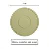 Silicone tea cup mat, bowl dish mat, dining table insulation mat, household placemat, light luxury anti-scalding casserole mat