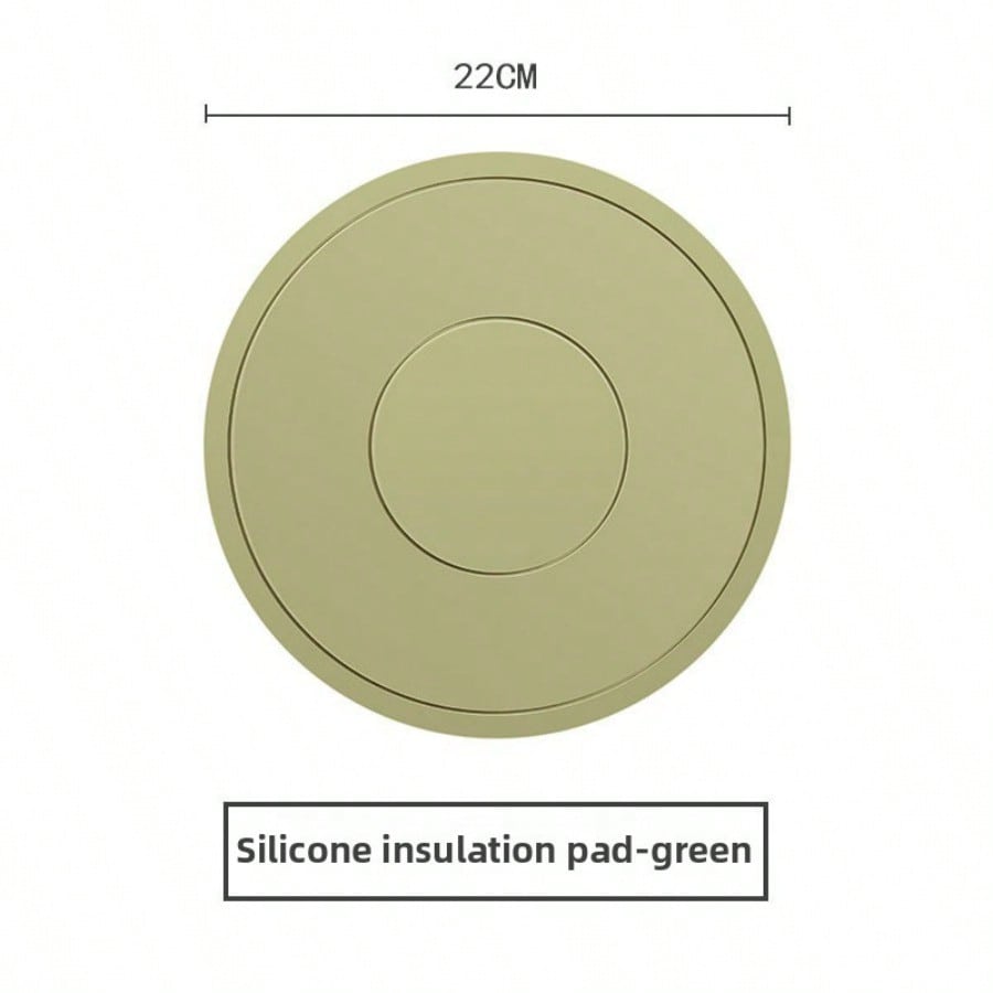 Silicone tea cup mat, bowl dish mat, dining table insulation mat, household placemat, light luxury anti-scalding casserole mat