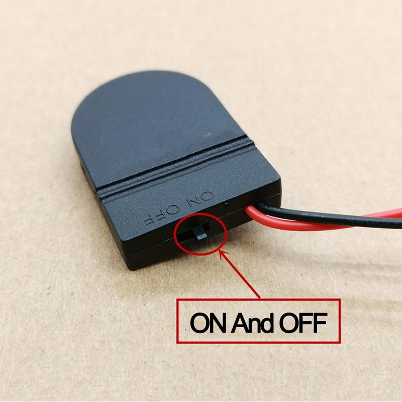 5PCS CR2032 Button Coin Cell Battery Socket Holder Case Cover with ON-OFF Switch 3V Battery Storage Box