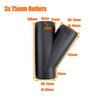 Air Vent Outlet Diesel Parking Heater Ducting 60mm 75mm Y Piece Duct Pipe Connector 3 Outlets For Car Caravan Camper VAN