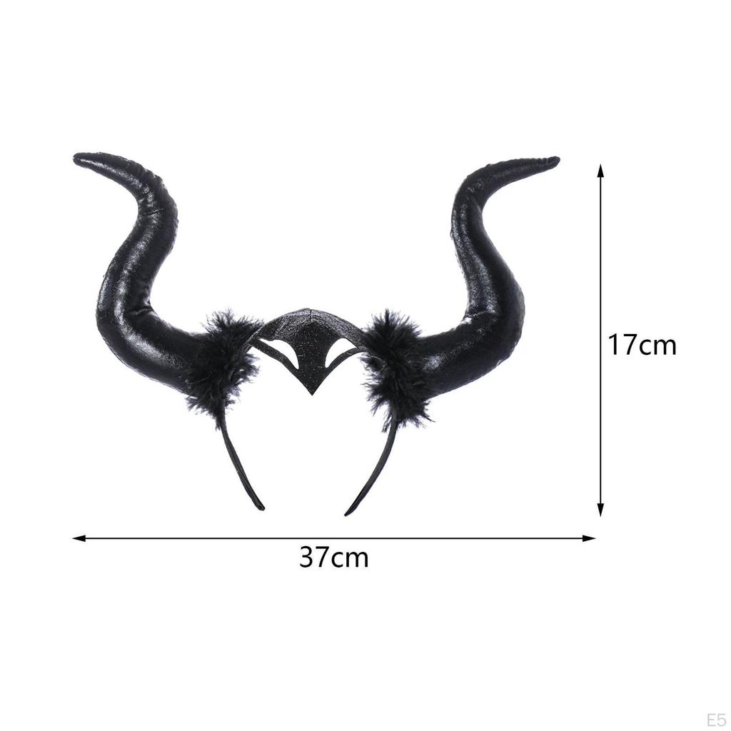 Devil Horns Headband for Women And Girls, Halloween Hair Hoop Costume Events
