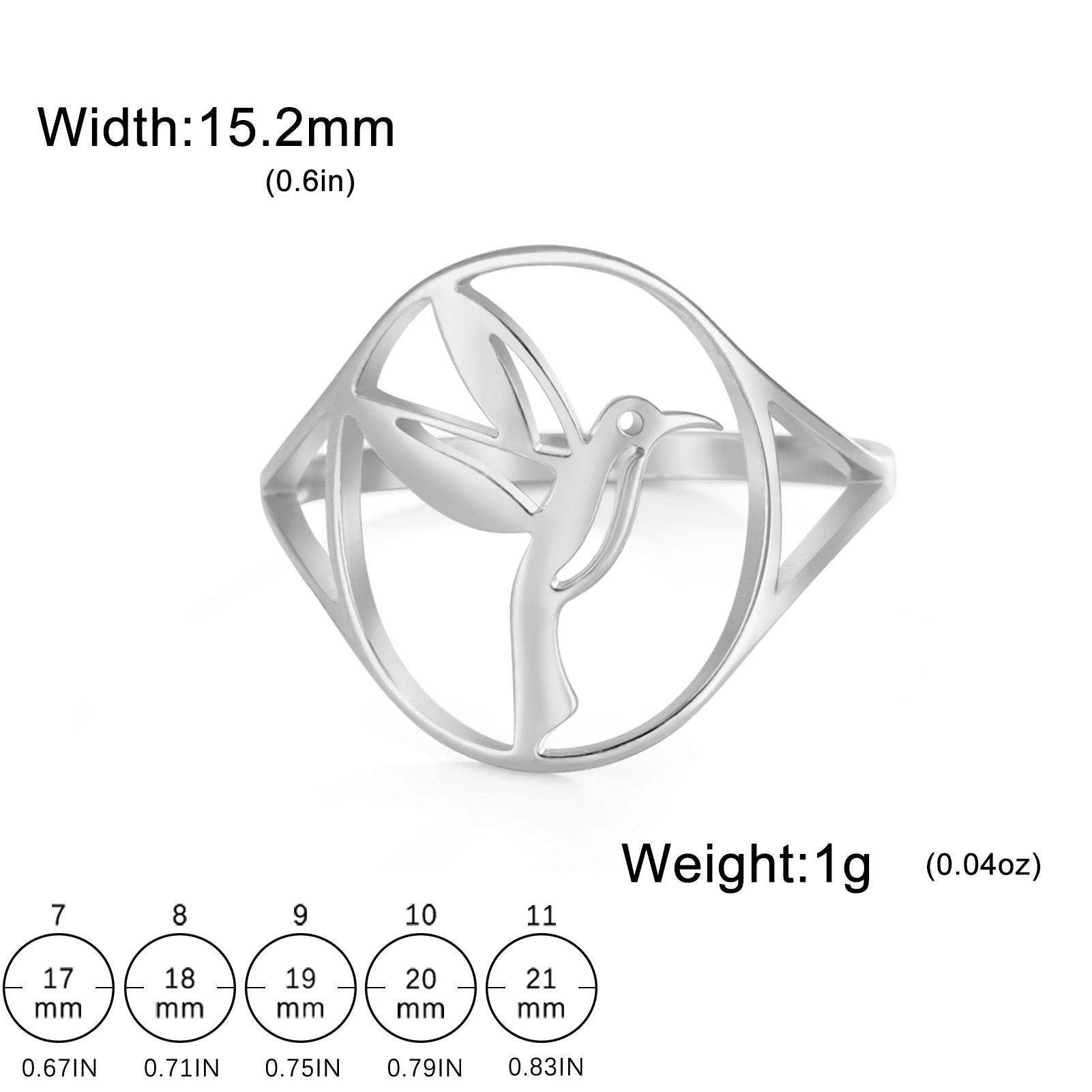 

Cazador Animal Cat Dog Paw Rings for Women Girls Stainless Steel Cute Squirrel Bird Butterfly Finger Rings Jewelry Birthday Gift 10