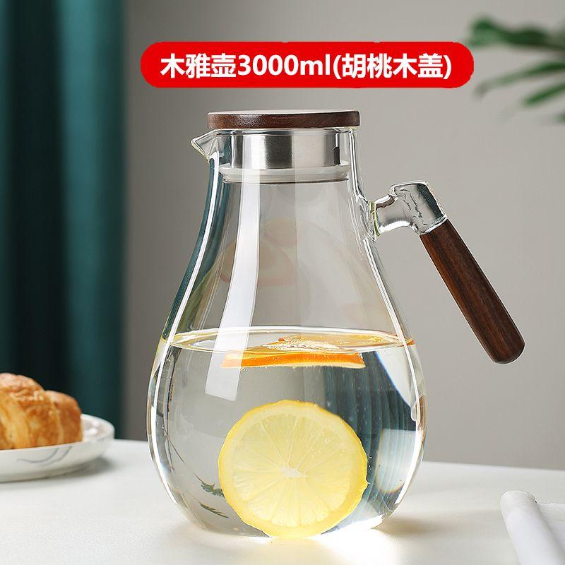 Thickened Cold Kettle High Temperature Resistant Glass Cold Kettle Home Large Capacity Boiling Water Pot Living Room Teapot Set