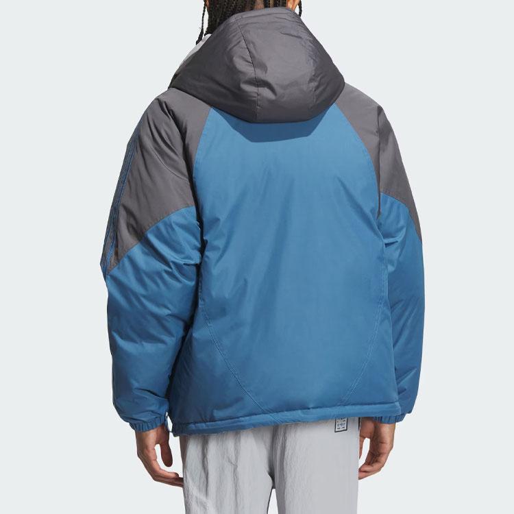 Adidas Originals Reversible Sport 600 Puffer Down Jacket With Detachable Hood Men Outerwear Shift-Blue White IU4828