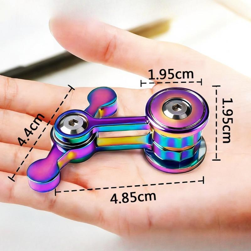 Spinner Fidget Spinner Rotante con Pendolo del Caos Volano Rotante per Punta delle Dita EDC Metallo Sollievo dallo Stress Giocattolo Sensoriale Anti Ansia Adulti Uomini