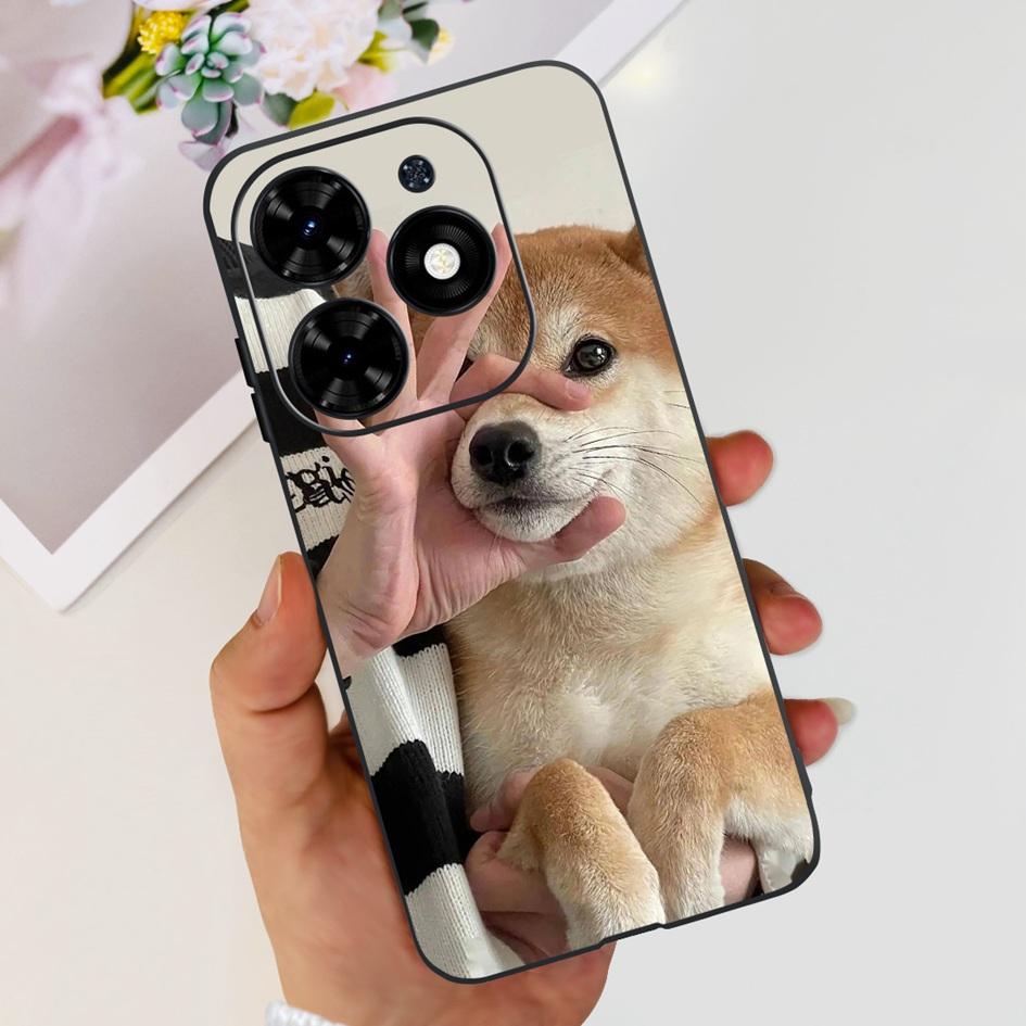 

For Tecno Spark 20C Case Spark 20 Pro Cover Popular Flower Butterfly Clear Silicone Phone Cases For Tecno Spark 20 Spark20 Funda Tecno Spark 20C