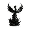 Phönix Aufstieg Skulptur, 3D Gedruckte Phönix Vogel Figur, Mythisches Kreaturen Dekoration mit Flügeln für Schreibtisch, Arbeitszimmer, Büro Dekoration