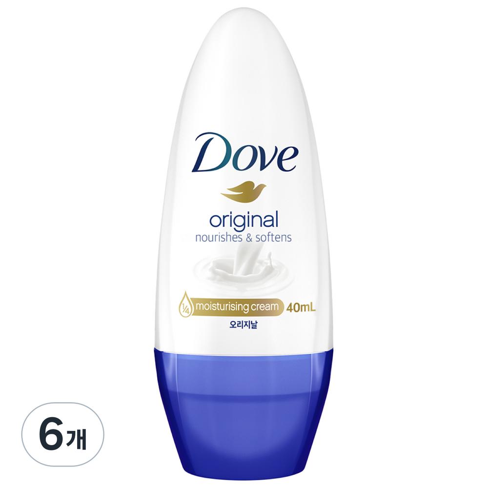 Dove Original Roll-On Deodorant, 40ml, 6 pcs.