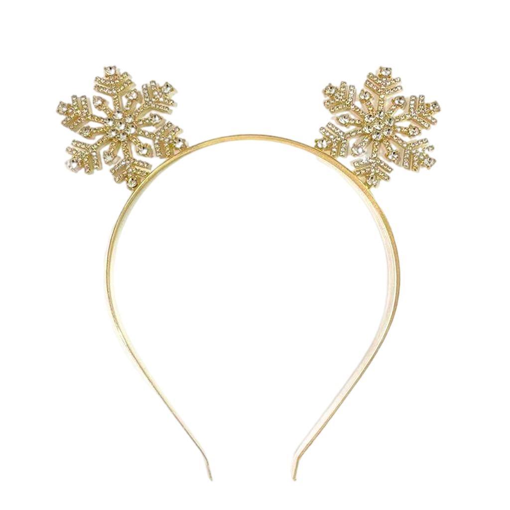 Stylish Christmas Headwear For Teens Girls Metal Hair Ornament Comfortable Wear Party Celebration
