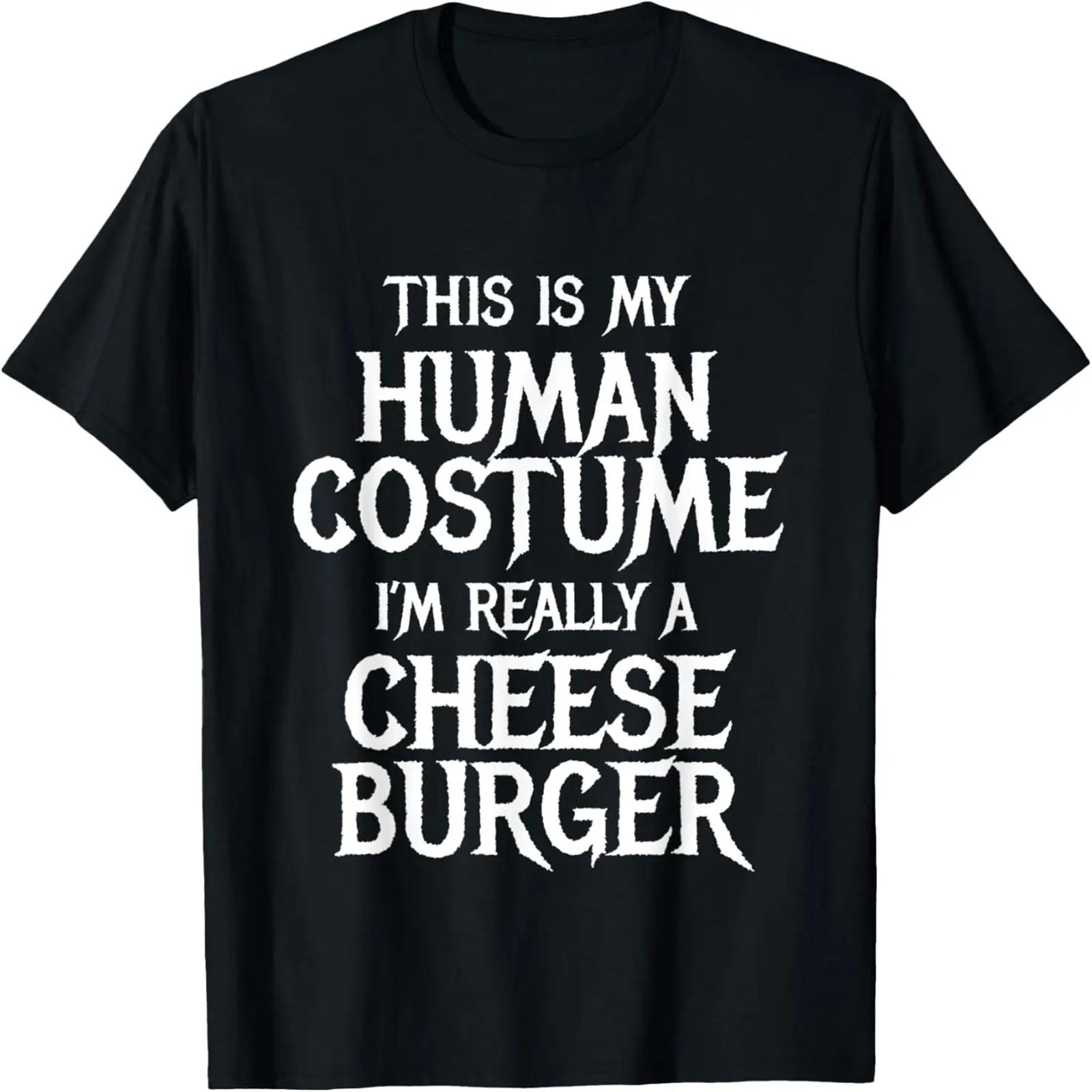 Cheeseburger Halloween T Shirt Costume Funny S чёрный