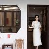 2023 Sommer Damen Modernes Chinesisches Cheongsam-Anzug in Weiß