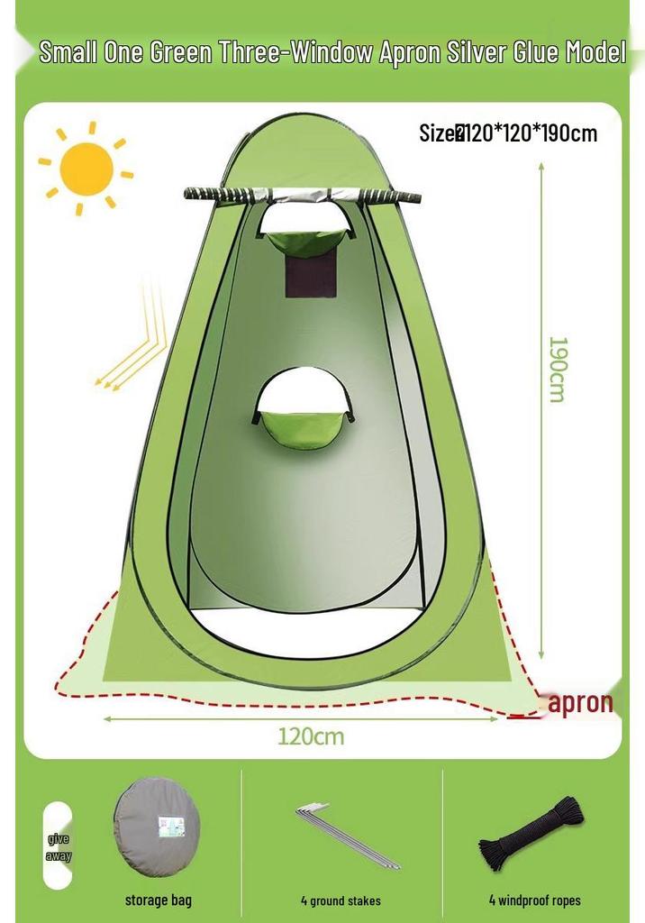 Portable Outdoor Shower & Changing Tent for Camping