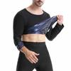 Mens Sauna Suit Hot Polymer Sweat Shirts Long Sleeve Workout Tank Tops Shapewear Waist Trainer Body Shaper Athletic Slimming Sweatshirt