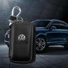 Estuche de Cuero para Llave de Coche Protección Bolsa para Joyas Funda para Llavero de Coche Para VW Polo Golf Touareg Passat B7 B5 Touran Beetle