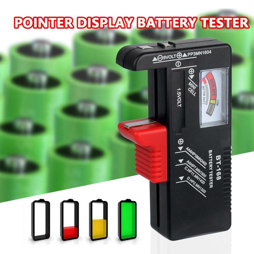 1pcs Mini Digital Battery Tester Voltage Power Tester Battery Health Monitoring For AA AAA 9V/1.5V Button LR20 Battery