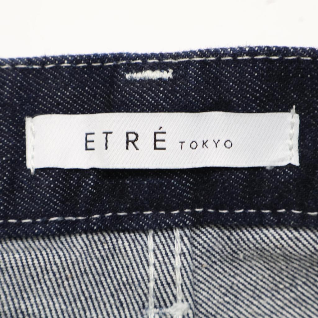ETRE TOKYO Indigo straight silhouette side slit denim Bottoms S blackUsed