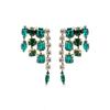 Luxenter Earrings with Multi-colored Crystal 18k Gold Finish - Ordfi