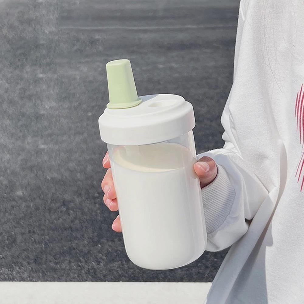 Drinkware Plastic Straw Cup Transparent Straigh Drinking Water Bottle Large Capacity Water Cup Bubble Tea Coffee