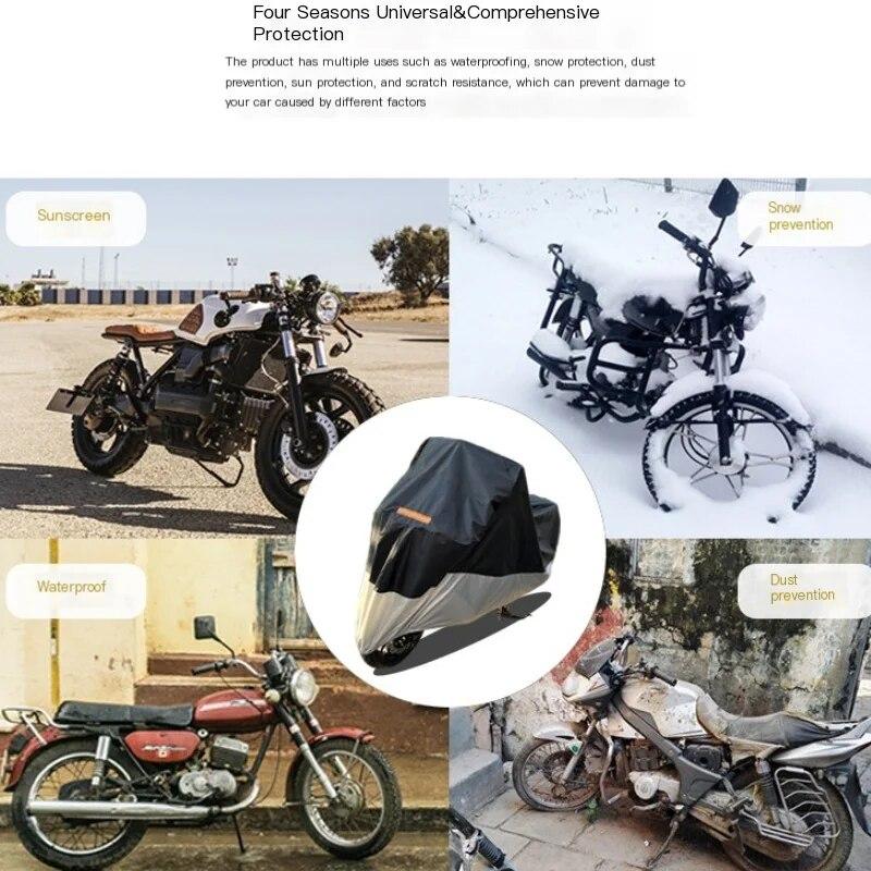 Motorcycle Waterproof Cover M-XXXL Outdoor Sun Protector MotoBike Rain Dustproof Covers Motorcycle Waterproof Protection Gear