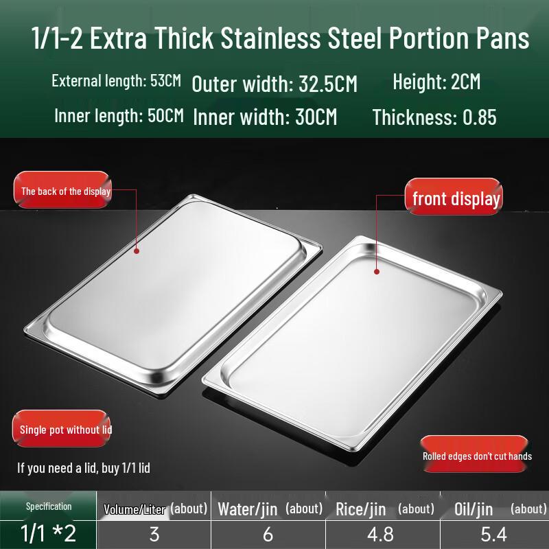 

Food Grade Stainless Steel Gastronorm Pan
