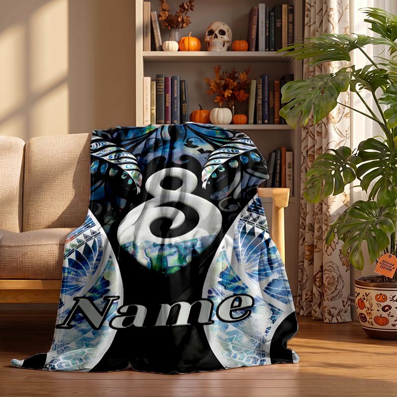 New Zealand Paua Custom Flannel Blankets Soft Warm Cozy Throws for Home Decor Holiday Gifts