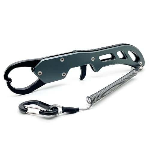 

Зажим для рыбы TOTOMOKA, Уловитель рыбы, Ультралегкий алюминий с веревкой (Серый)