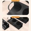 Portable Magnetic Water Bottle Organizer Metal Black White Fridge Cup Rack 3 Slots Space Saving Kitchen Storage Rack Office Use