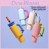 Giant Bull Stainless Steel Thermos With Handle And Straw For Travel And Office Use