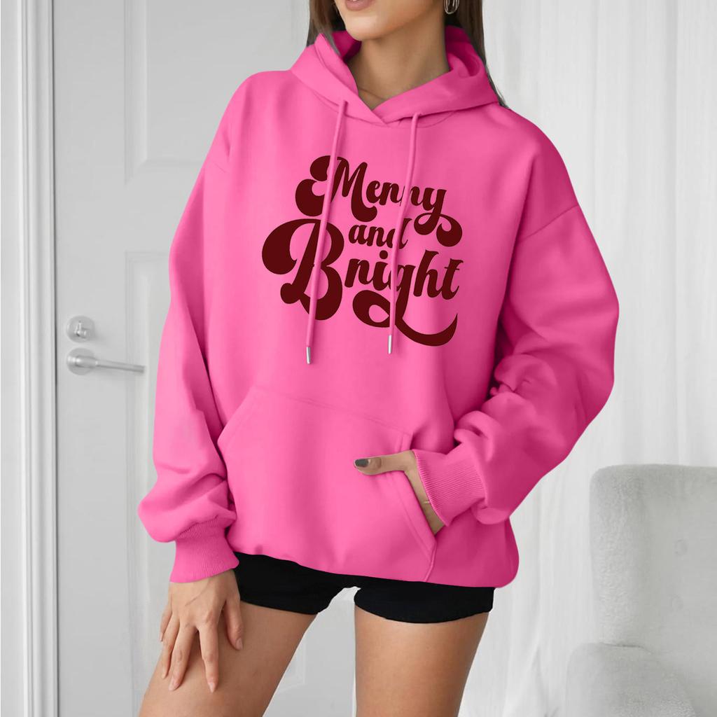 Dames Losse Comfortabele Casual Mode Karakter Bedrukt Hoodie Lange Mouw Sweatshirt