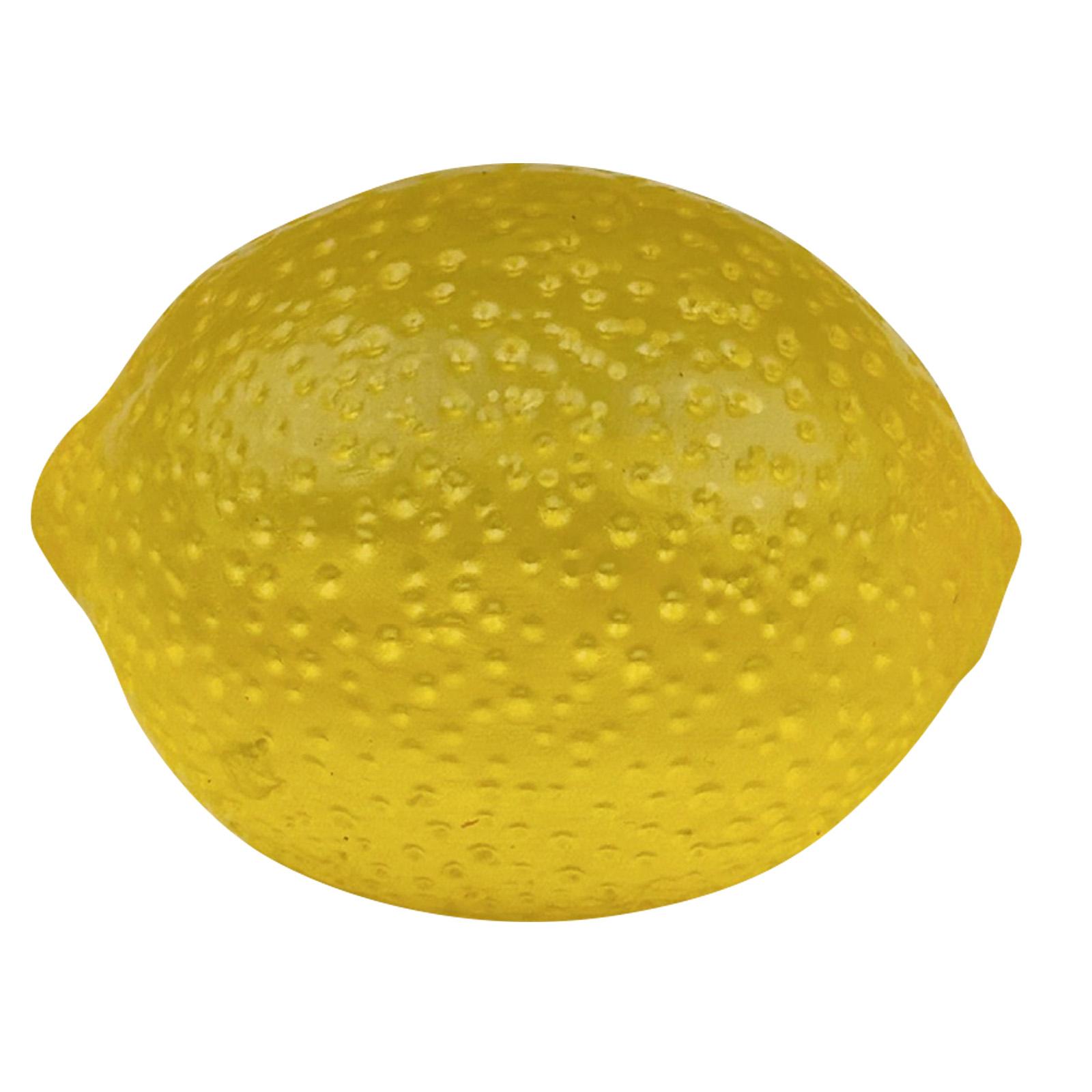 

7cm Lemon Shaped Squeeze Toy Soft PU Material Stress Relief Sensory Fidget Toy for Hand Exercise and Anxiety Reduction One Size жовтий