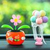 Solarbetriebenes Sonnenblumen Schüttelkopf Auto Ornament