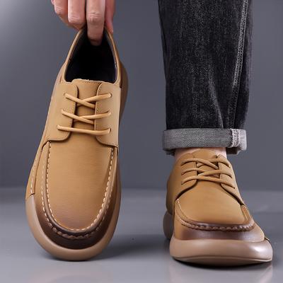 Fashion Men's Comfortable Lace Up Outdoor Multifunctional Leather Shoes Autumn High-quality Business Casual Non Slip Shoes