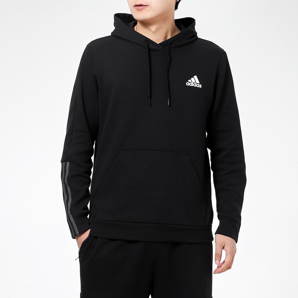 Adidas Sport Casual Pullover Hoodie Men Tops Black GP8598