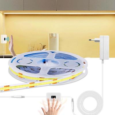 Handveegsensor COB Led-verlichtingsbalk 3000K-6000K LED-stripset 12V bewegingssensor Led-nachtlamp Keukenkamerinrichting met EU-stekker