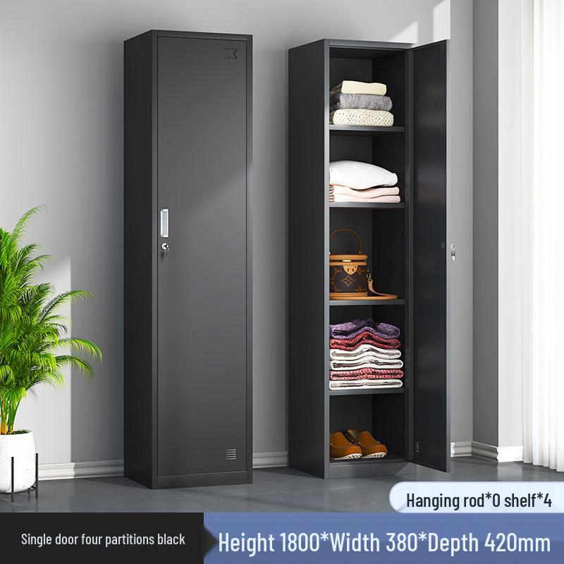 Single Door Steel Locker Cabinet for Employee or Dormitory Use