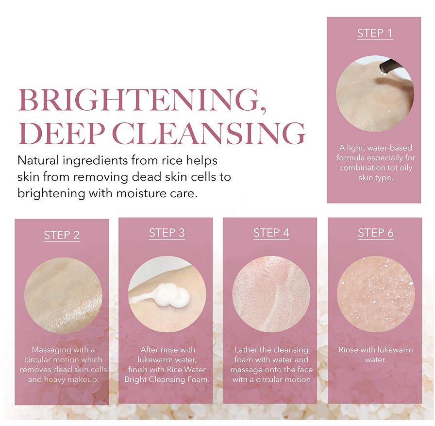 The Face Shop Rice Water Bright Cleansing Foam 150ml